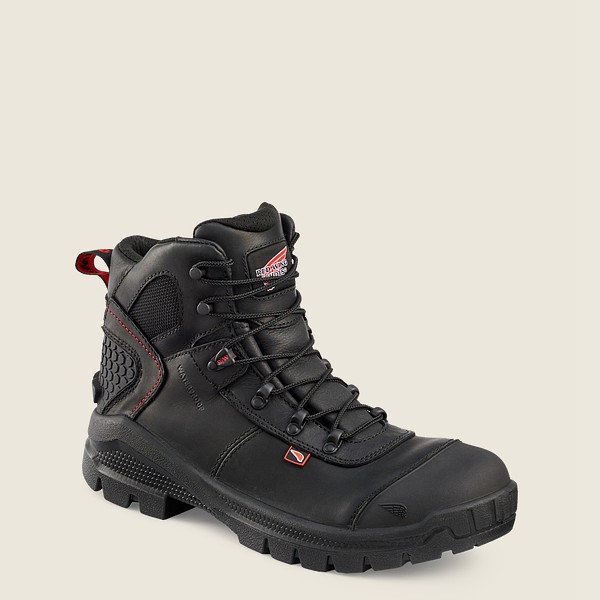 Red Wing Safety Bot Erkek - Crv™ - 6-Inch Waterproof Toe - Siyah - 96PAJNLUX